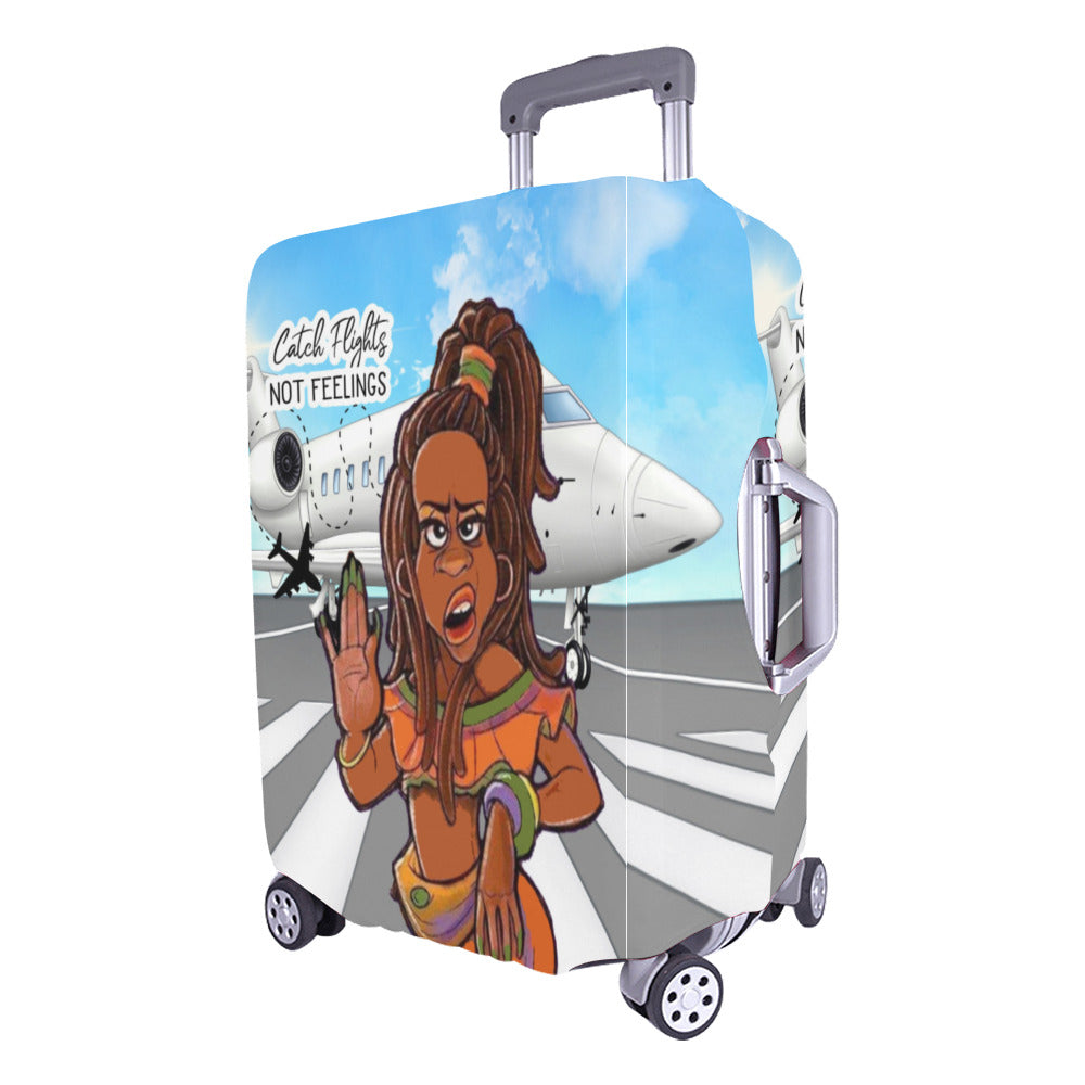 Nsipan Custom Luggage Cover with Funny Face Photo