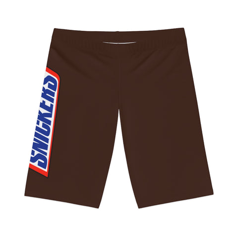 Thicker Than A Snickers Biker Shorts - Brown
