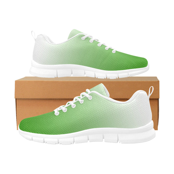 Ombre Green Women's Breathable Sneakers