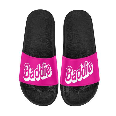 Baddie Hot Pink Women's Slide Sandals