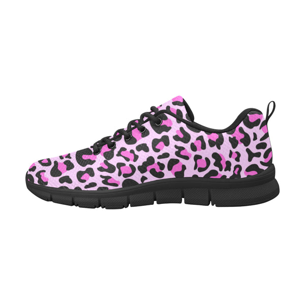 Monica Magenta-Leopard Women's Breathable Sneakers