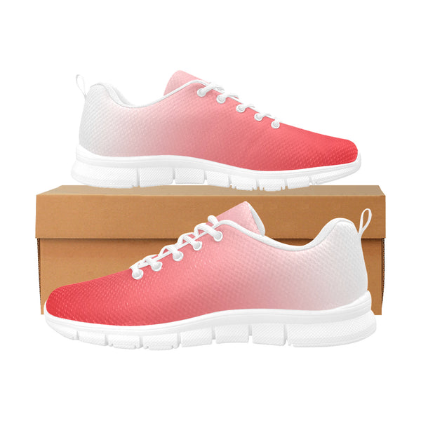 Ombre Red Women's Breathable Sneakers