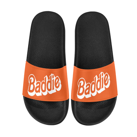 Baddie Orange  Women's Slide Sandals