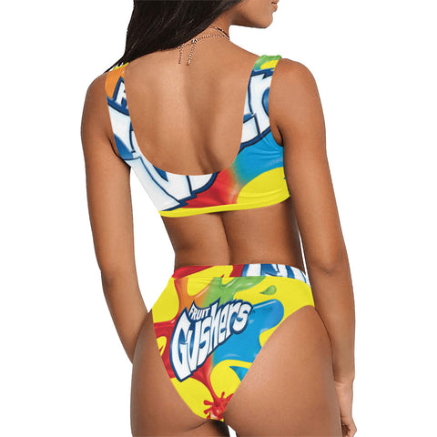 Gushers Sport Top & High-Waisted Bikini Swimsuit