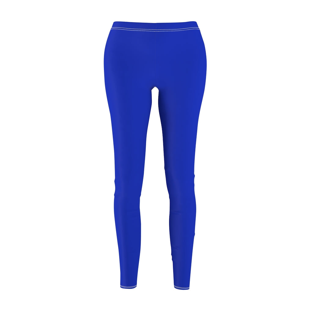 Royal Blue Ombre Women's Cut & Sew Casual Leggings