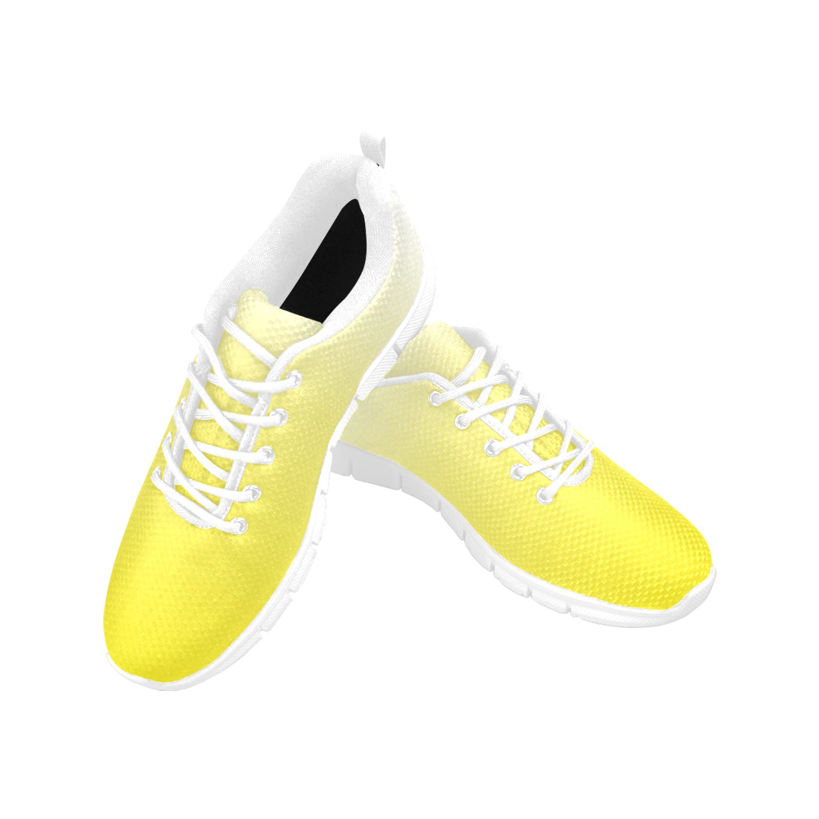 Ombre Yellow Women's Breathable Sneakers