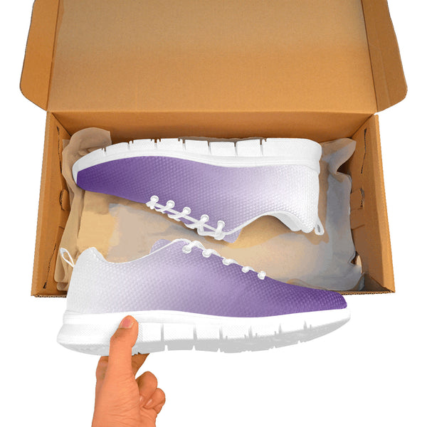 Ombre Purple Women's Breathable Sneakers