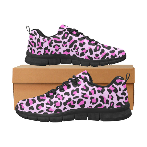 Monica Magenta-Leopard Women's Breathable Sneakers