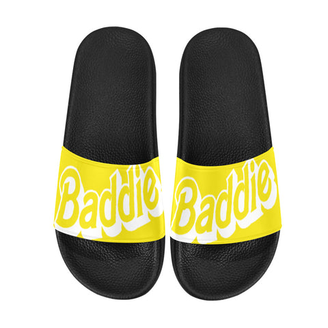Baddie Yellow Women's Slide Sandals