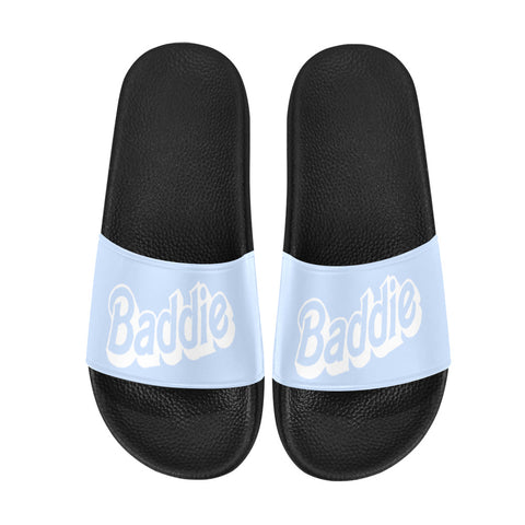 Baddie Light Blue Women's Slide Sandals